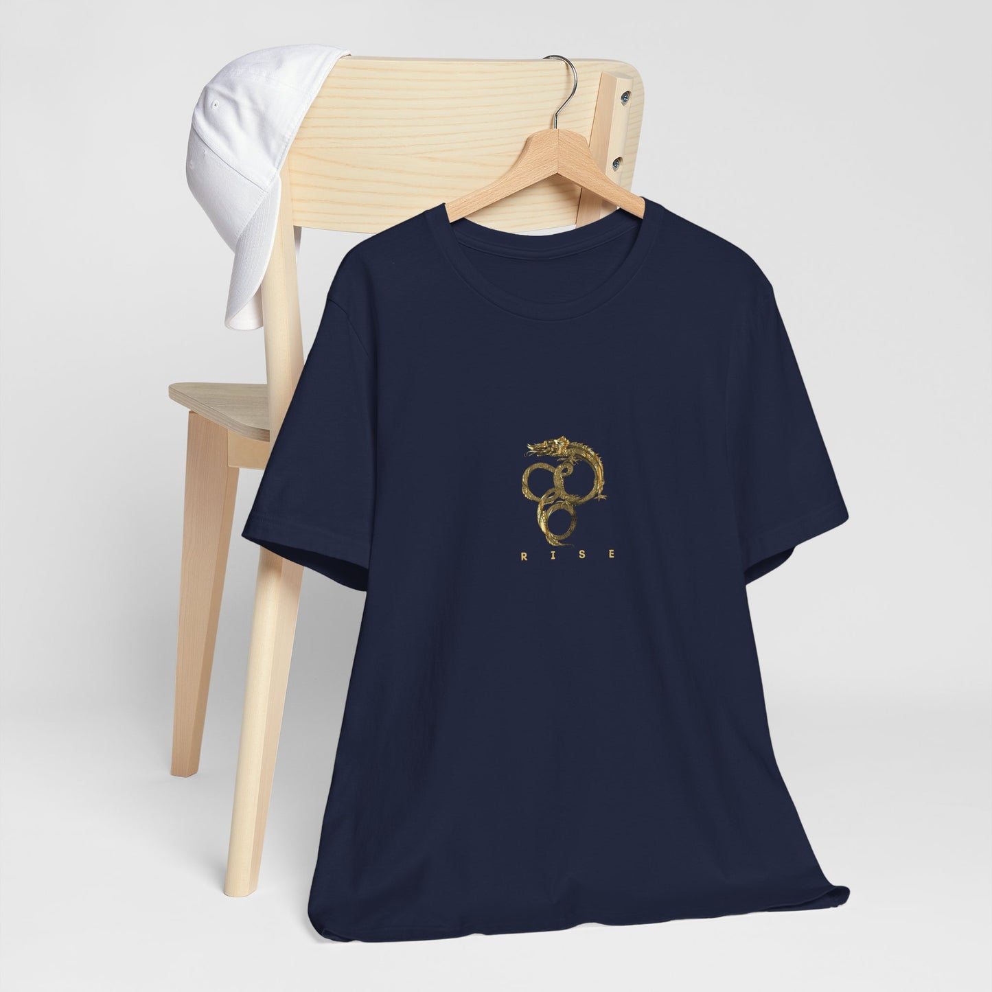 “Rise” Gold Dragon-like Serpent T-Shirt – Unisex | Eléra Gold Edition