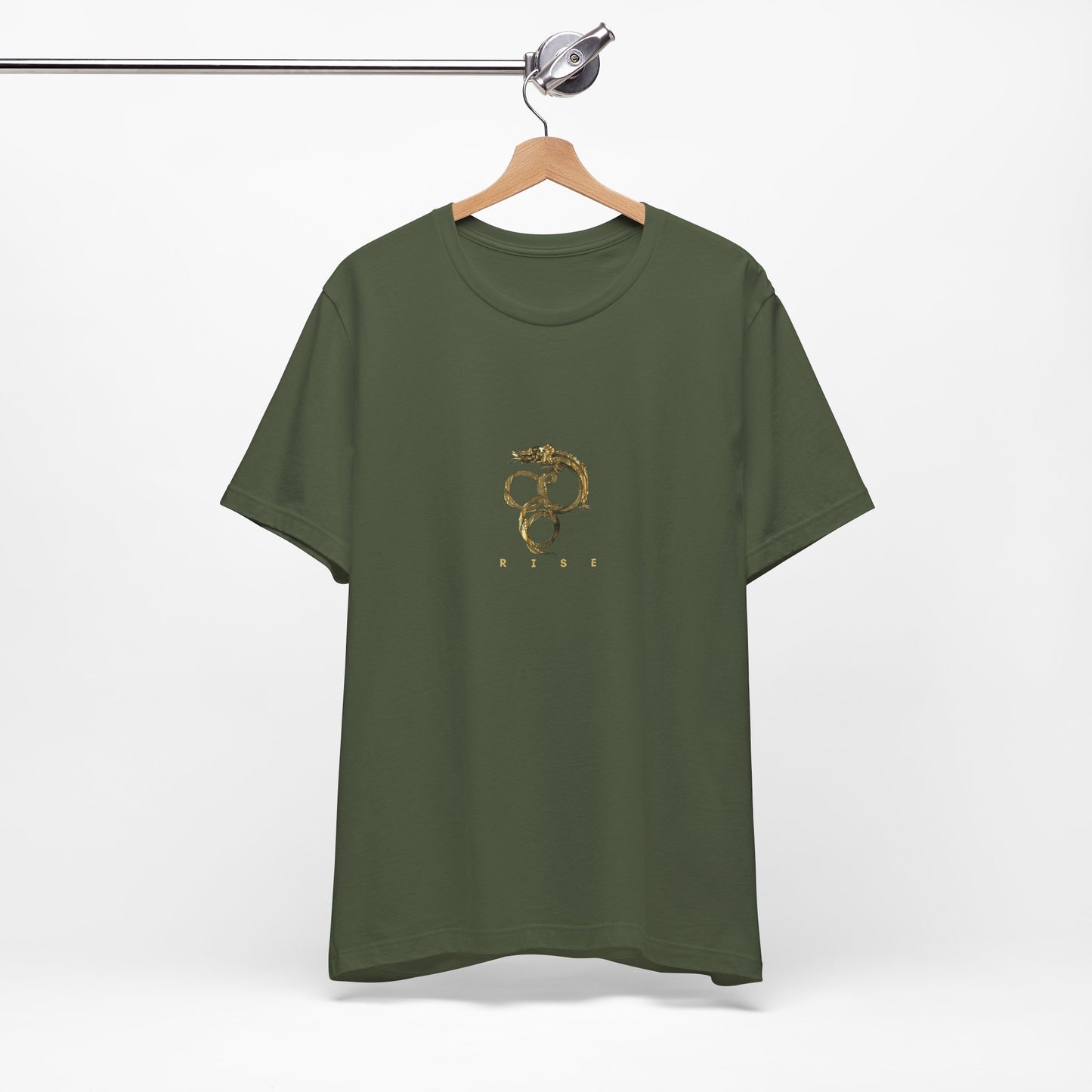 “Rise” Gold Dragon-like Serpent T-Shirt – Unisex | Eléra Gold Edition