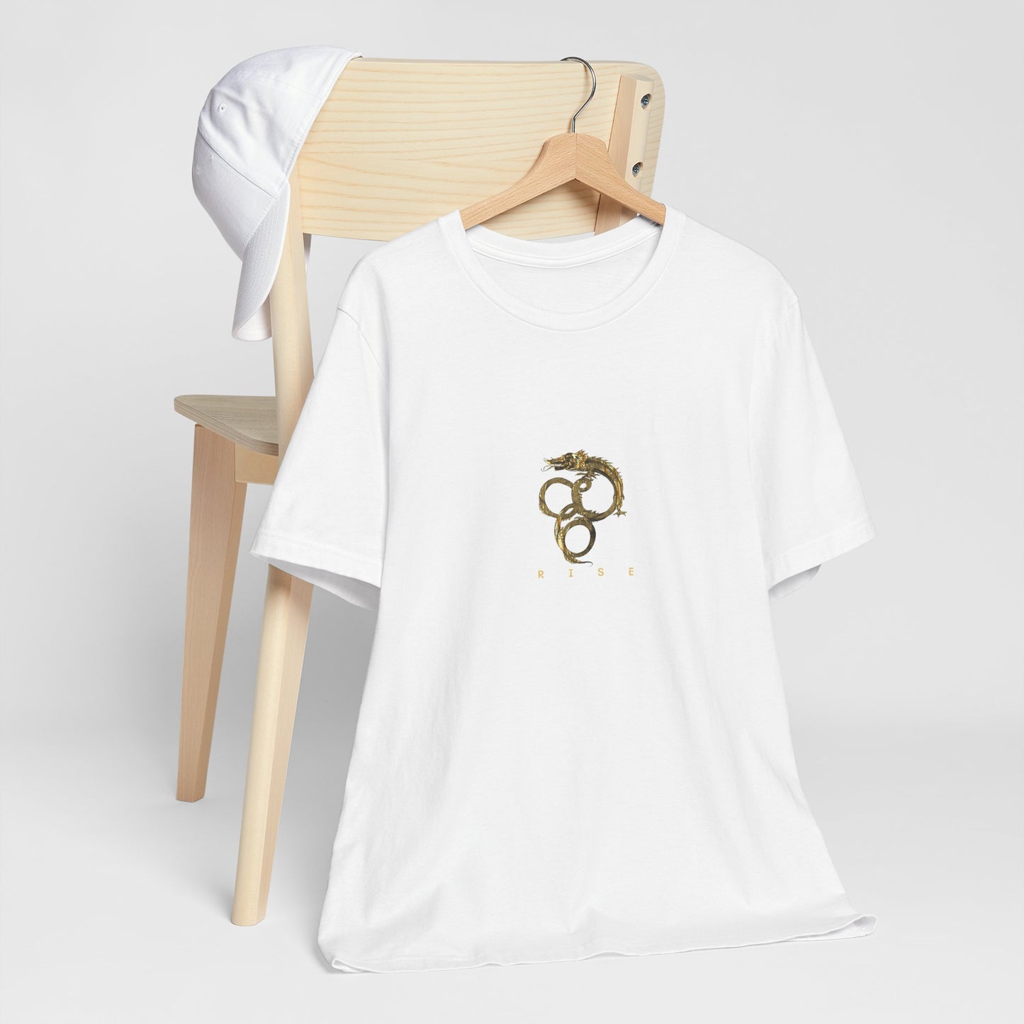 “Rise” Gold Dragon-like Serpent T-Shirt – Unisex | Eléra Gold Edition