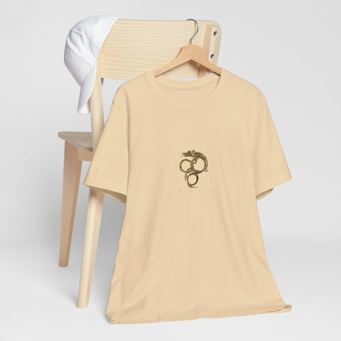 “Rise” Gold Dragon-like Serpent T-Shirt – Unisex | Eléra Gold Edition