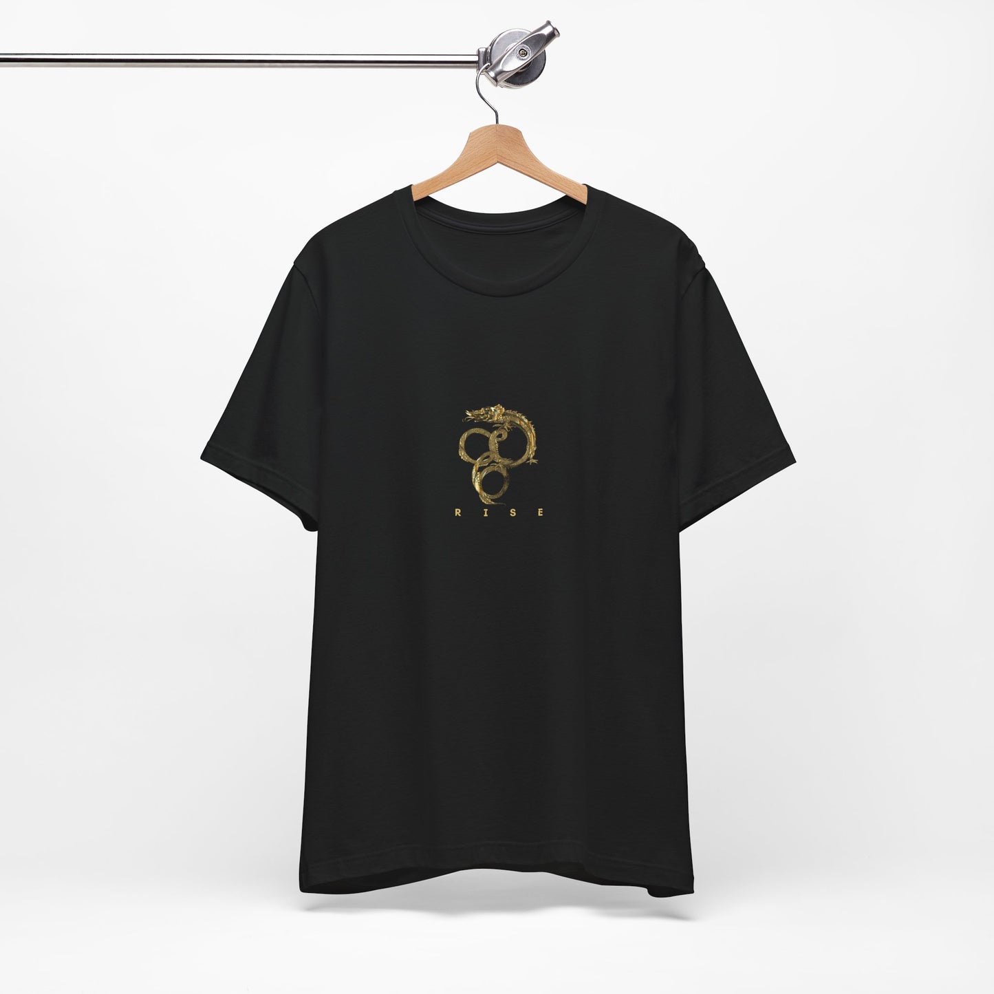 “Rise” Gold Dragon-like Serpent T-Shirt – Unisex | Eléra Gold Edition