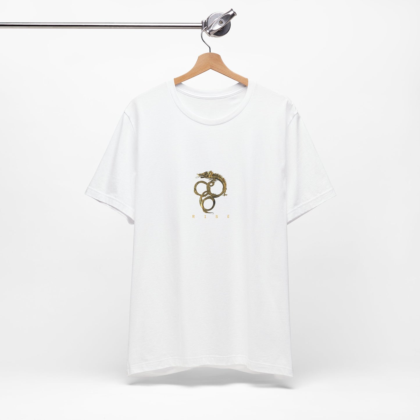 “Rise” Gold Dragon-like Serpent T-Shirt – Unisex | Eléra Gold Edition