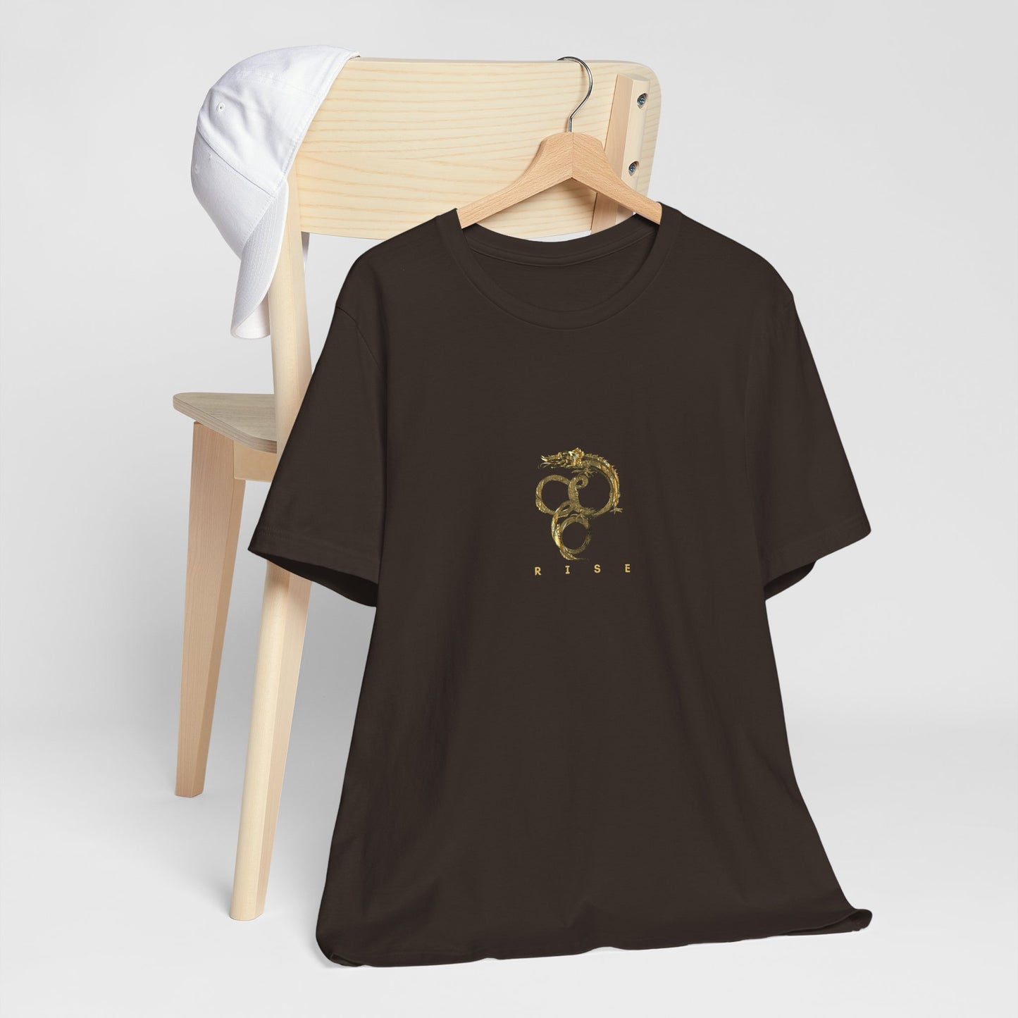 “Rise” Gold Dragon-like Serpent T-Shirt – Unisex | Eléra Gold Edition