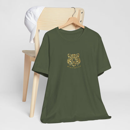 “Discipline” Gold Tiger T-Shirt – Unisex | Eléra Gold Edition