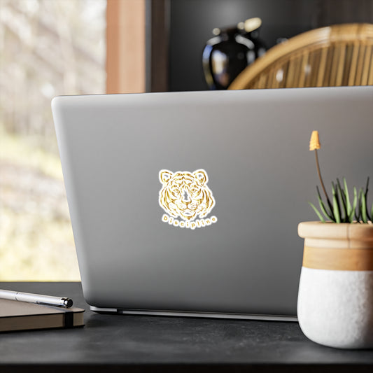 "Discipline" Golden Tiger Vinyl Sticker – Premium Kiss-Cut | Eléra Signature Edition