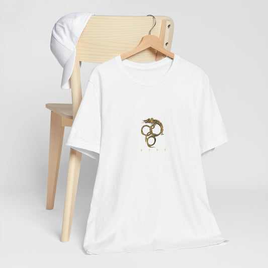 “Rise” Gold Dragon-like Serpent T-Shirt – Unisex | Eléra Gold Edition