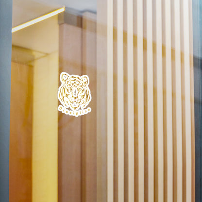 "Discipline" Golden Tiger Vinyl Sticker – Premium Kiss-Cut | Eléra Signature Edition